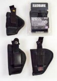 Assorted small nylon pistol holsters