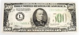 1934 A Series $500 bill
