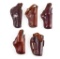 5) Assorted Bianchi Brown Leather holsters