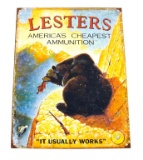 Lester Ammo Tin sign