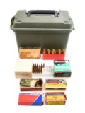 Assorted ammo & Cabela Ammo Box