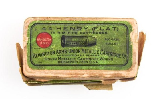 Remington-UMC Box of .44 Henry (Flat) Rimfire Ammunition