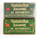 Remington Kleanbore 38 auto ammo