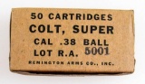 Remington Arms Colt Super 38 ball ammo