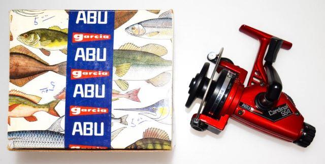 ABU GARCIA CARDINAL 554 Spinning Reel - Red - Spooled with 10lb