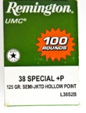 Remington UMC .38 Spl +P Ammo