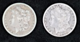 1881 & 1891 Morgan Silver Dollars