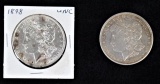 1889 & 1898 Morgan Silver Dollars