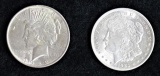 Morgan & Peace Silver Dollars