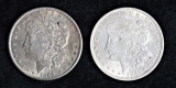 1889 & 1921 Morgan Silver Dollars