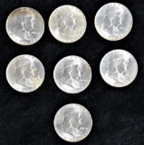 1960 D Franklin Half Dollars