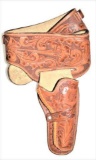 Leather Tooled Holster Rig