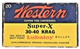 Collectible Western Super-X .30-40 Krag Ammo