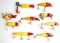 (9) Various Manufacturers Wooden Fish Lures