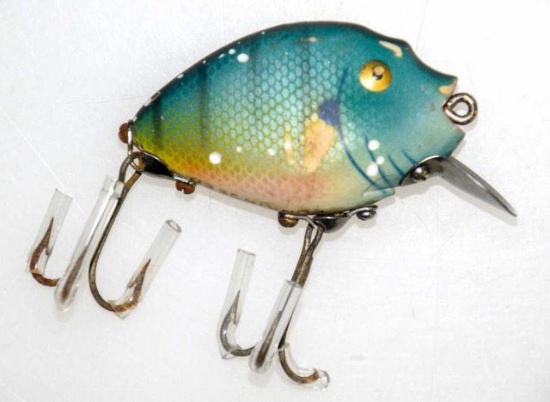 Vintage Heddon Tiny Punkinseed Blue Gill Fishing Lure / Antique