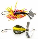 (2) Heddon Brush Popper