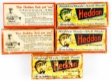 (5) Heddon Group Asst'd Empty boxes