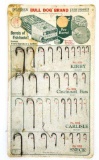 Pflueger - Display card Bull Dog Brand hooks