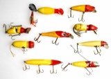 (9) Various Manufacturers Wooden Fish Lures