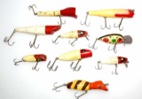 (9) Various Manufacturers Wooden Fish Lures