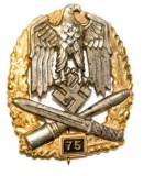 Third Reich General Assault Badge - 75 Class