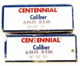 Vintage Centennial  6mm Rem Mag Ammo