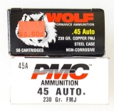 Assorted .45 ACP Ammo