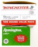 Factory 9mm Luger ammo