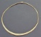 14K Omega style collar necklace