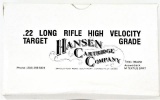 Hansen Target Grade .22 lr Ammo