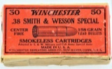 Vintage Winchester .38 S&W Spl Ammo