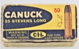 Vintage .25 Stevens Long Ammo