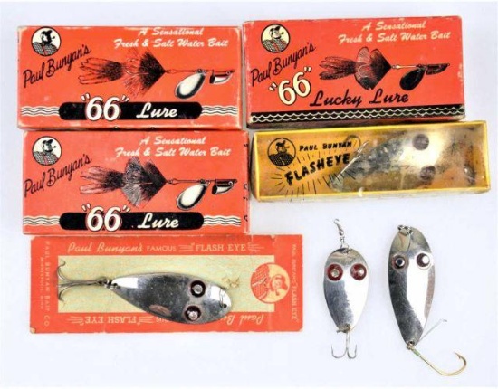 (7) Paul Bunyan Lures and Empty boxes