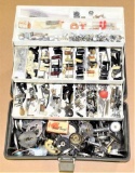 Vlachek Tackle Box Filled with Asst'd Reel Parts