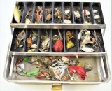 UMCO 102A Tackle Box with Vintage Spoons and Spinners