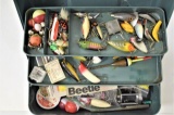 Metal Tackle Box with Tackle
