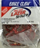 (15) 19 ct packs (285) total -  Eagle Claw L2RU 7/0 L2 Octopus -  Red Size 7/0