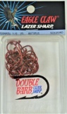 (10) 25 ct packs (250) total - Eagle  Claw LT226RDU Octopus - Size 1/0