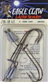 (10) 5 ct packs (50) total Eagle Claw LT95-18R Worm Hooks - Size 4/0 - Bronze