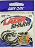 (40) 5 ct packs Eagle Claw L2004ELG Billfish live and chunk bait hooks - Size 8/0