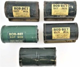(5) Bob-Bet Bait Boxes