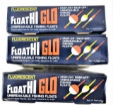 (3) 1 dozen ct display boxes (36) total Float Hi Glo Floats in fluorescent red