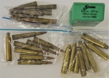 Assorted ammo, brass and bullets