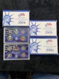 2004, 2005 & 2006 United States Mint Proof Set