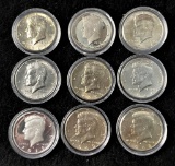 Assorted capsule sealed Kennedy Half Dollars