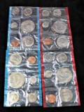 1975 U.S. Mint Uncirculated & Proof Sets of 6 Coins