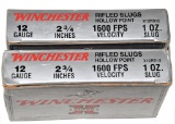 Winchester 12ga hollow point rifled slugs