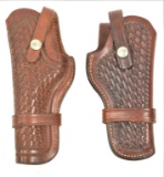 Pair Browning Leather Belt Holsters