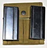 US 30 Carbine Dual Magazine Pouch with two 20 round magazines