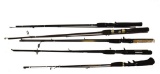 (5) Group Zebco Fishing Poles